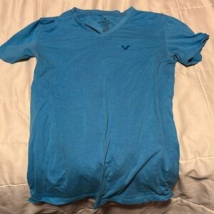 Blue V neck AE t shirt